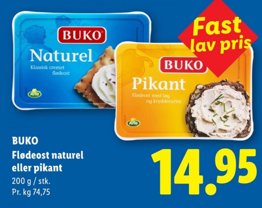 Buko, Flødeost Pikant