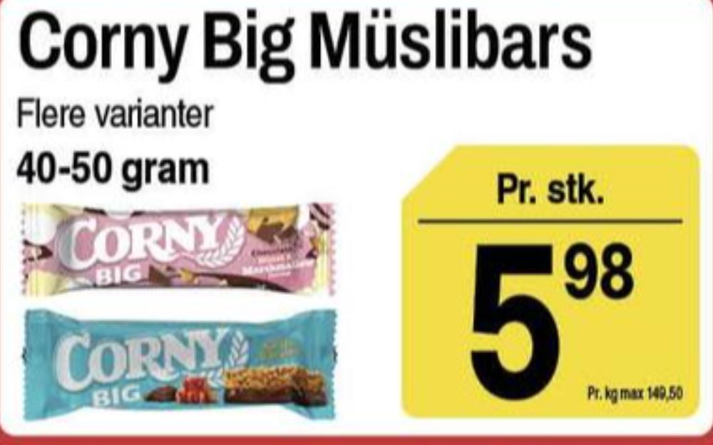 Corny, Salted Caramel Big Müslibar