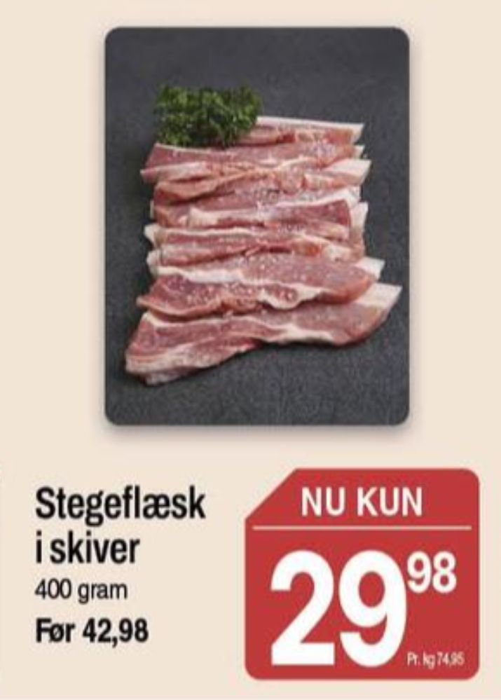 Flæsk i skiver