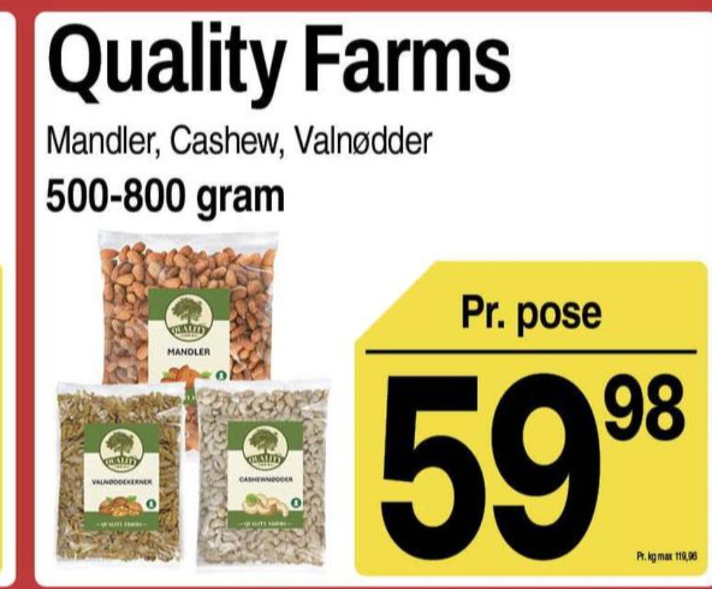 Quality Farms, Mandler