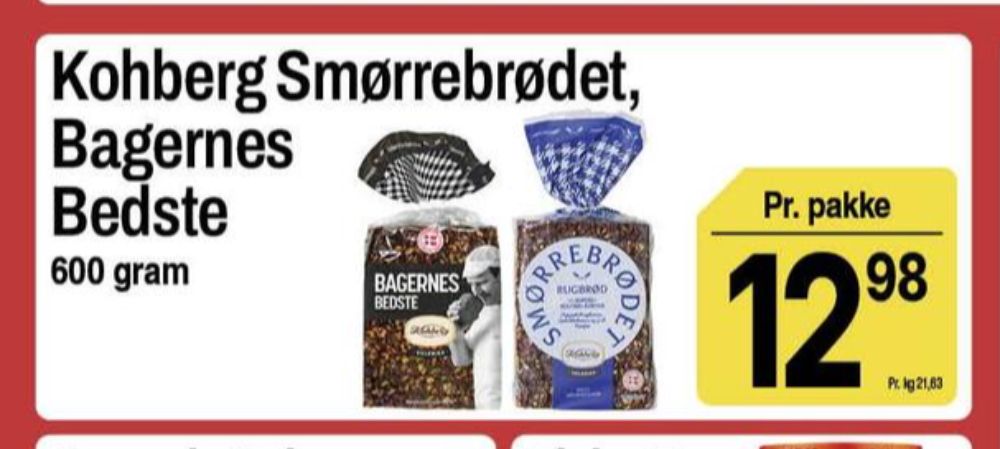 Kohberg Smørrebrødet, Rugbrødsskiver