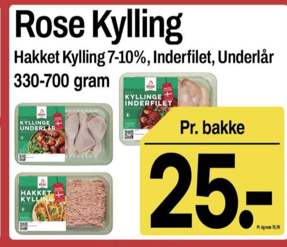Rose, Kyllingeunderlår