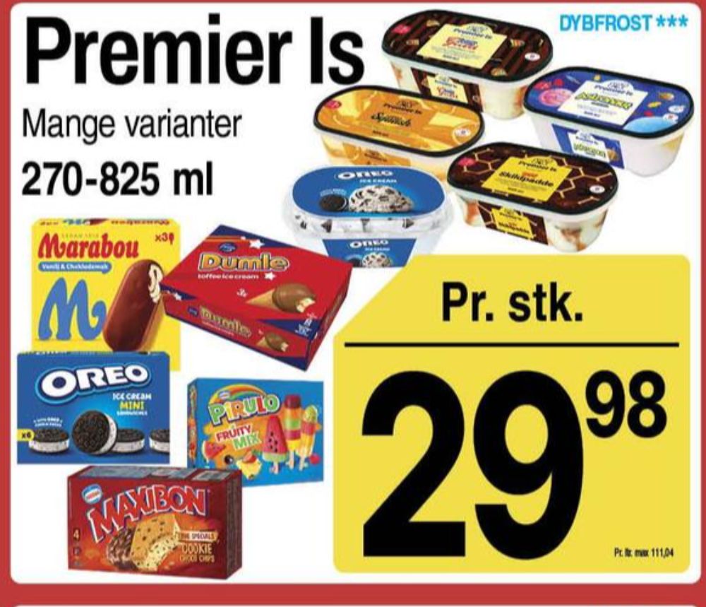 Premier, Oreo is