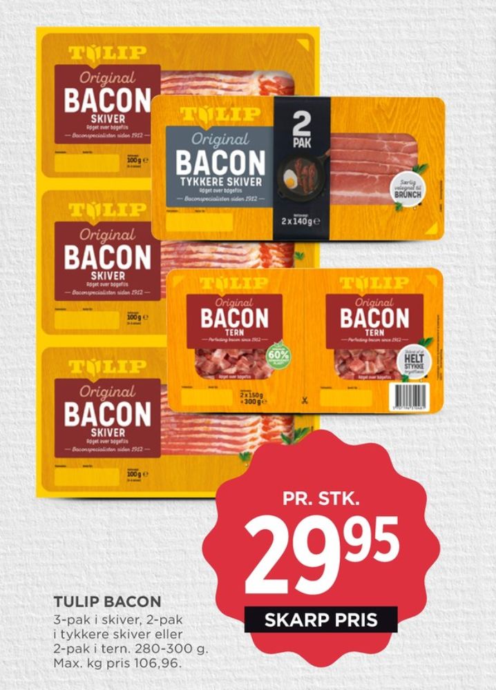 Tulip, Bacontern