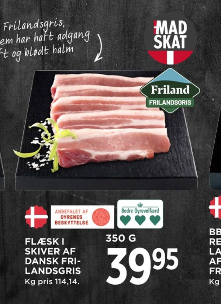 FRILAND Frilandsgris, Flæsk i skiver