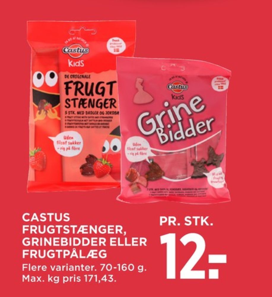 Castus Frugtstænger, Frugtstænger Jordbær