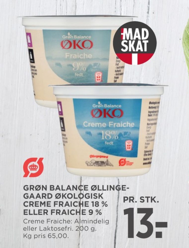 Grøn Balance Øllingegaard, Creme Fraiche 9 %