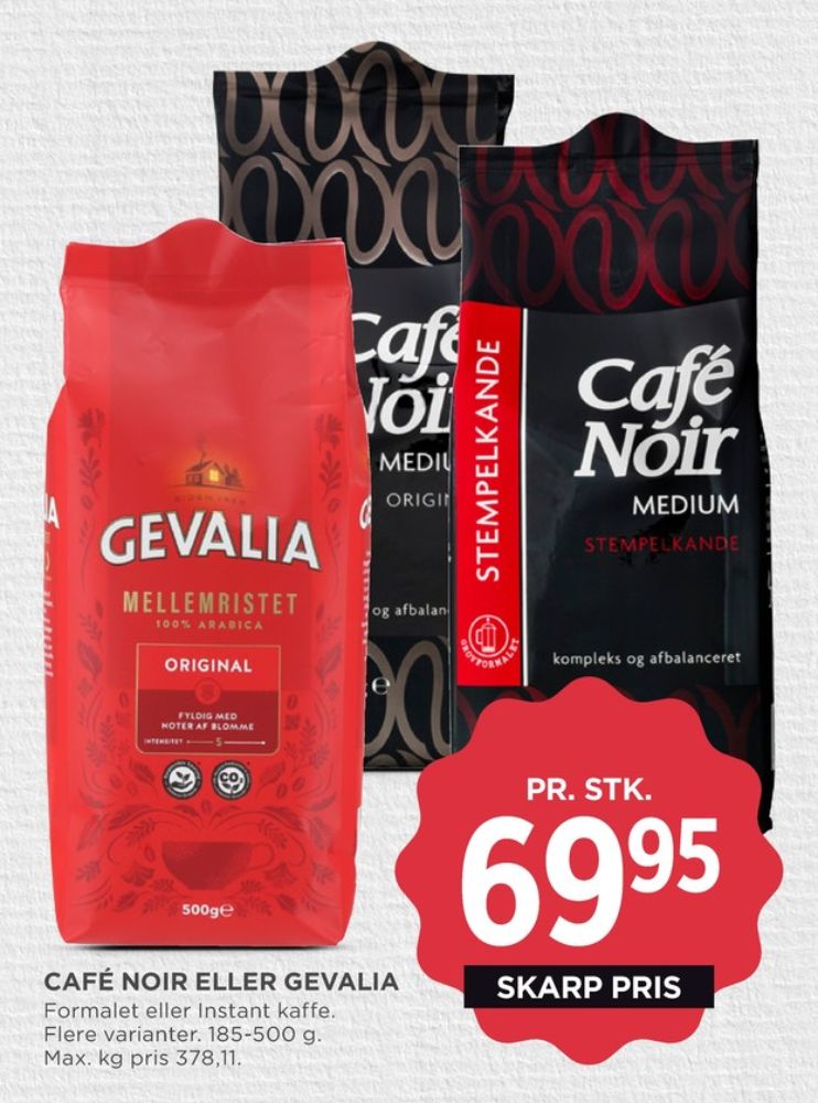 Gevalia Original, Kaffe Formalet
