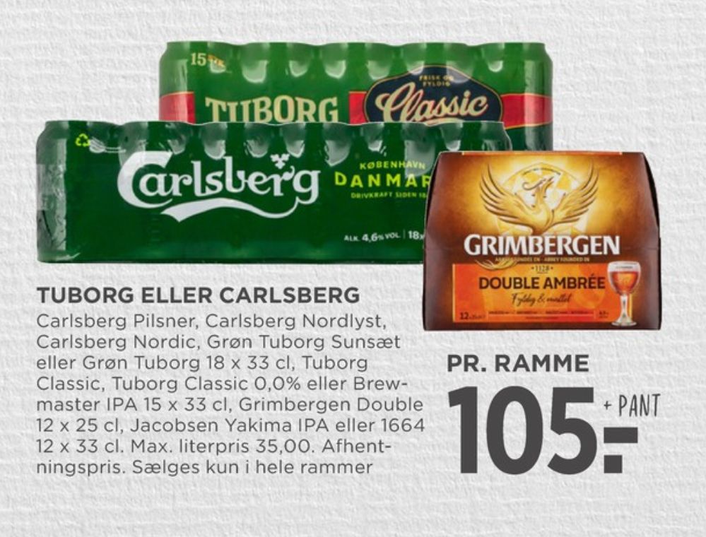 Tuborg Classic 0,0, Øl - Alkoholfri 15 pk.