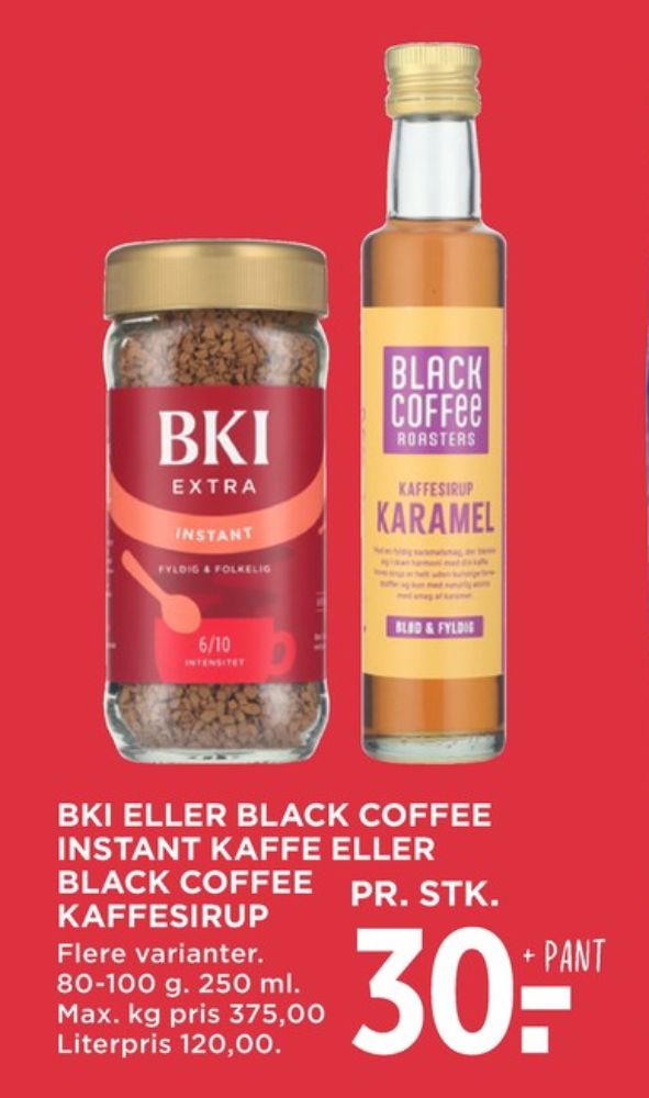 BKI Extra, Instant Kaffe