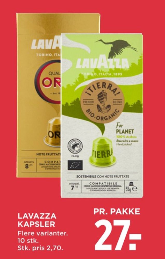 LavAzza Tierra For Planet, Kaffekapsler