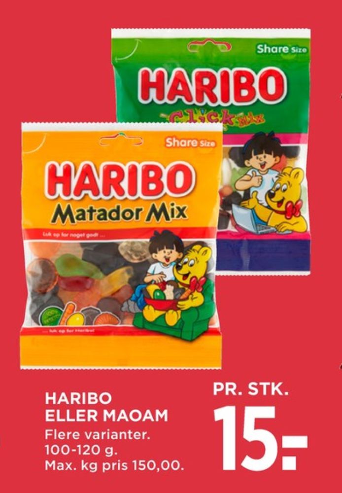 Haribo Click Mix, Slikposer