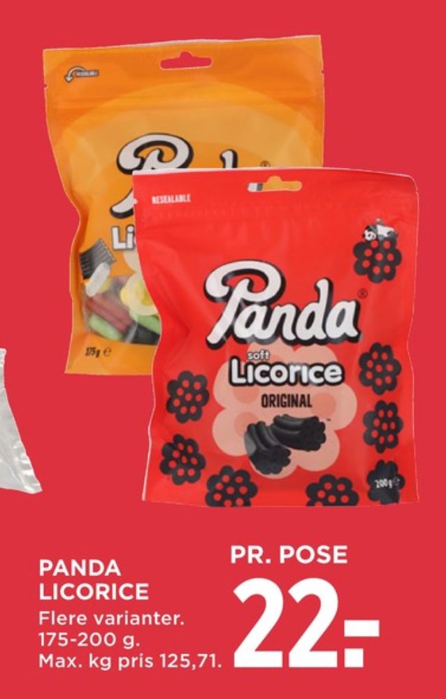 Panda Licorice, Lakridspose Original