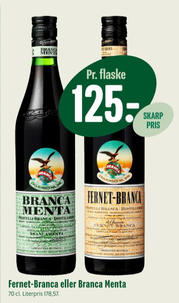 Fernet Branca Brancamenta, Bitter