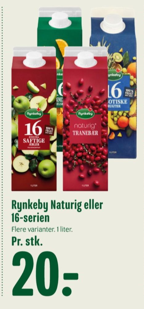 Rynkeby, 16 Saftige Æbler