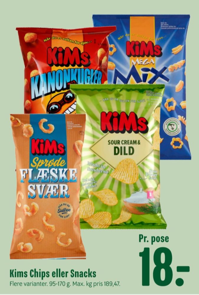 Kims, Sour Cream & Dild Chips