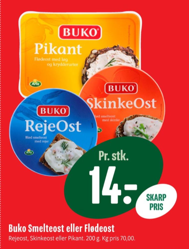 Buko, Flødeost Pikant