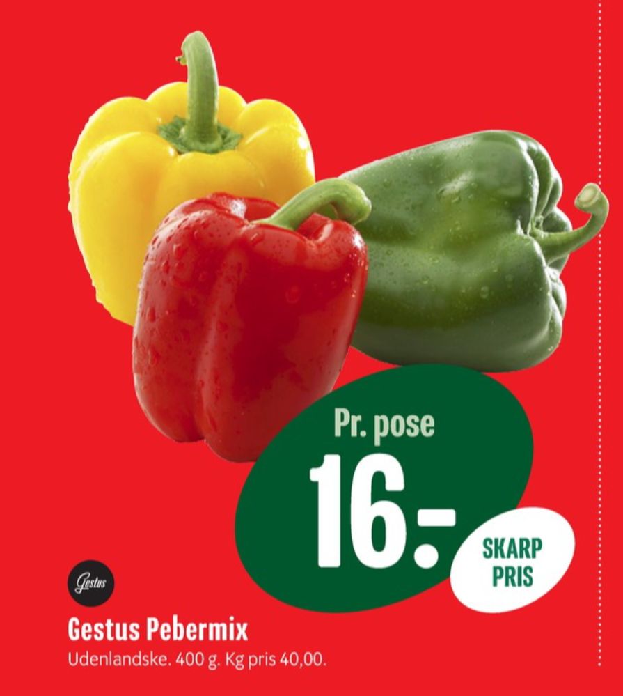 Gestus, Peberfrugt