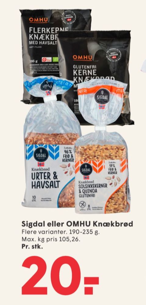 OMHU, Kerneknækbrød med Havsalt
