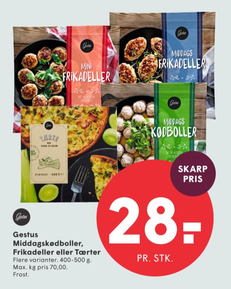Gestus, Middags Frikadeller