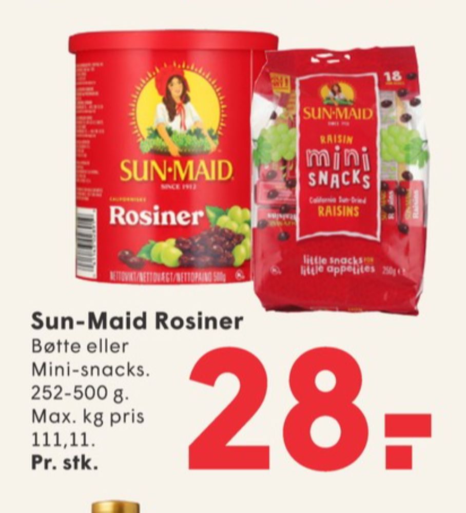 Sun Maid, Rosiner