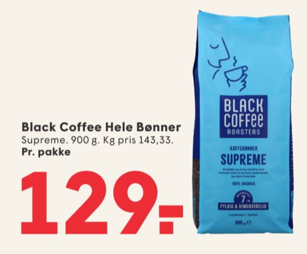 Black Coffee Supreme, Kaffebønner