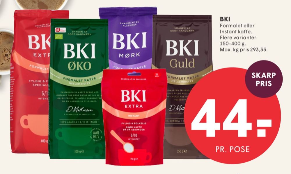 BKI Extra, Instant Kaffe