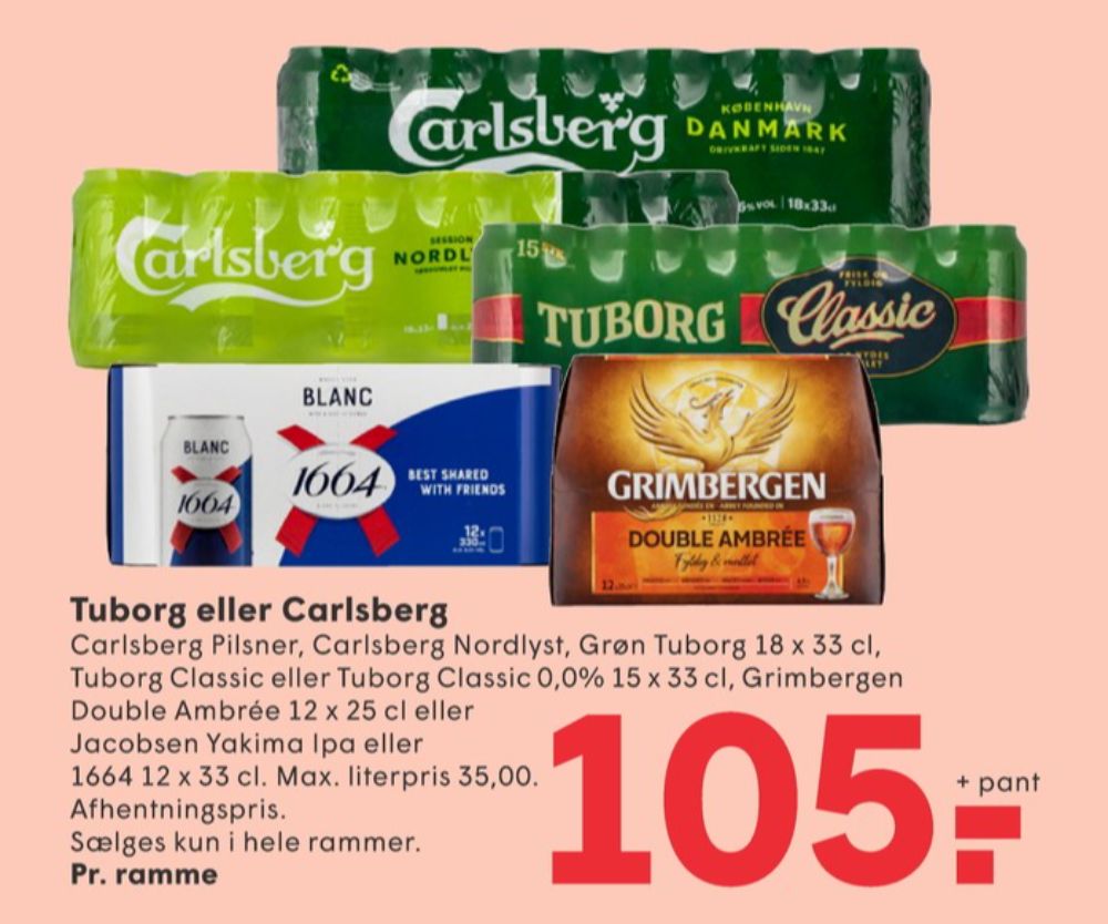 Tuborg Classic 0,0, Øl - Alkoholfri 15 pk.