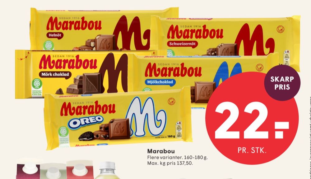 Marabou, Chokoladeplade Helnöt