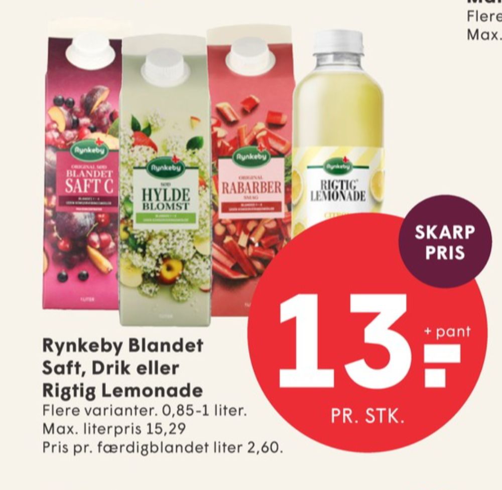 Rynkeby, Rabarber Frugtsaft 