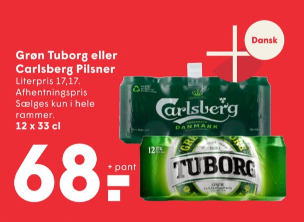 Carlsberg Pilsner, Øl 12 pk.