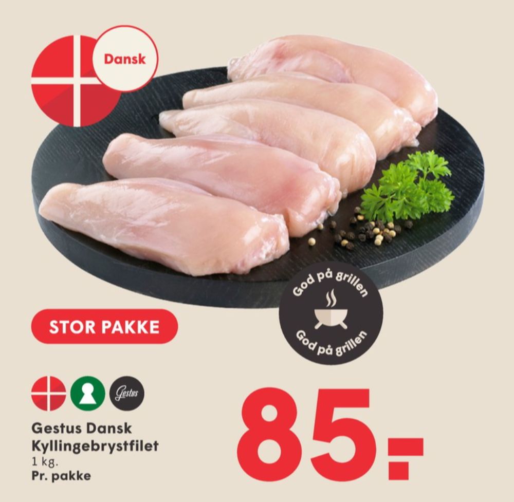 Gestus, Kyllingebrystfilet