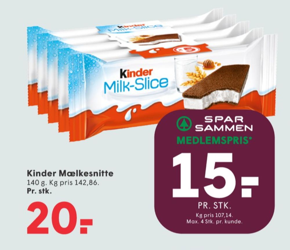 Kinder MilkSlice, Cool Snacks