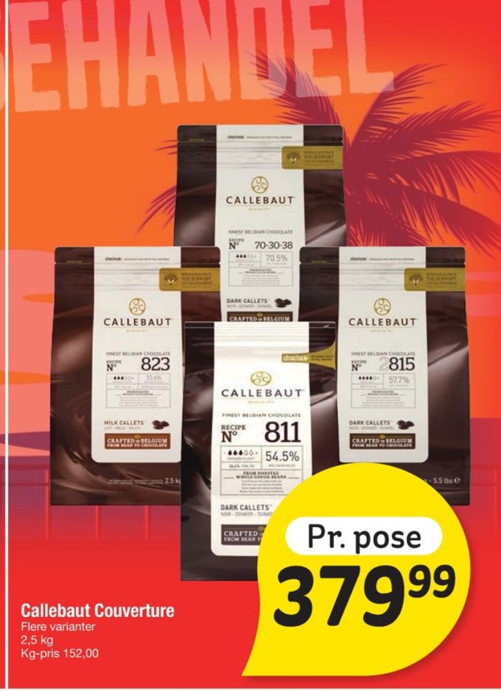 Callebaut, Overtrækschokolade 815