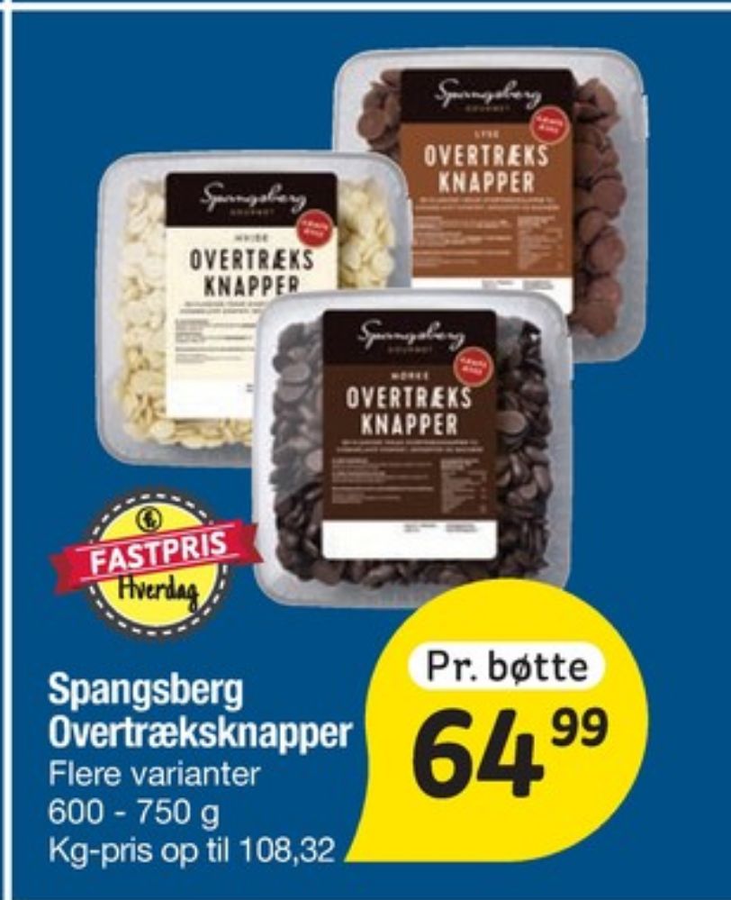 Spangsberg, Overtræksknapper Lyse