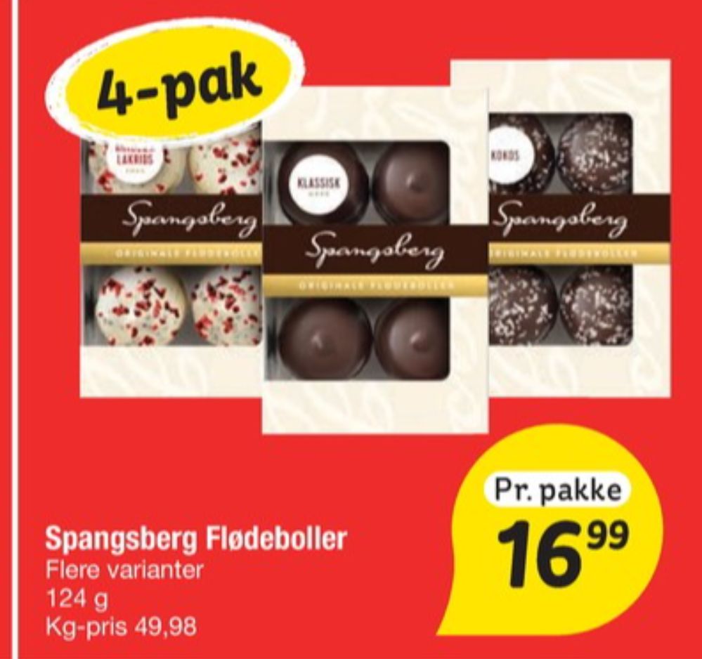 Spangsberg, Flødeboller Kokos
