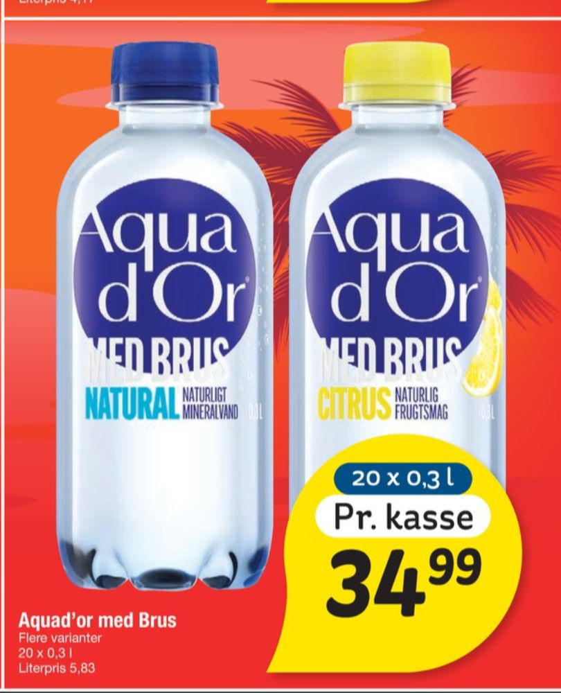 Aqua d'Or, Mineralvand med brus 20 pk.