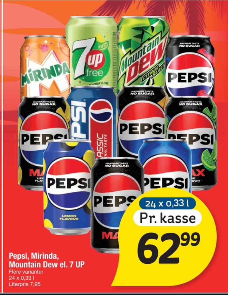 Mountain Dew, Sodavand 24 pk.