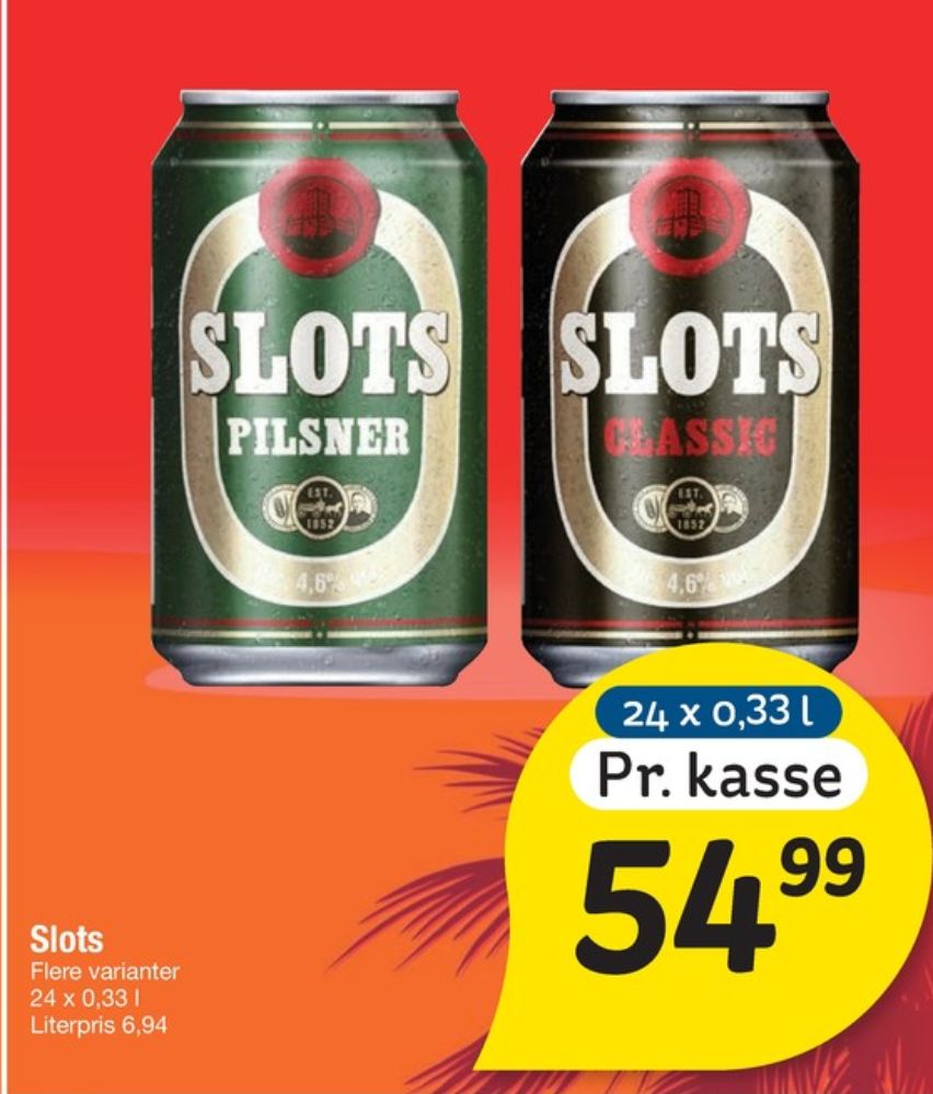 Slots Classic, Øl 24 pk.