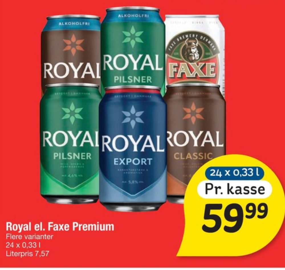 Faxe Premium, Øl 24 pk.