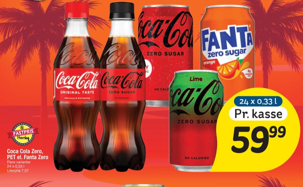 Coca Cola Zero, Cola 24 pk.