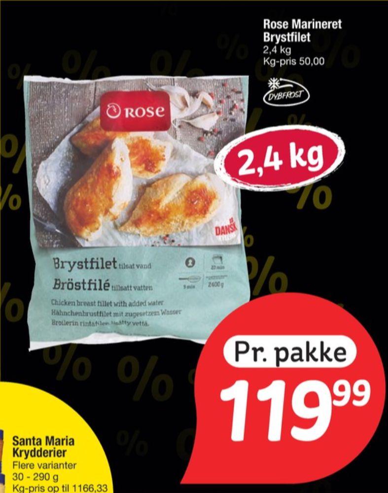 Rose, Kyllingebrystfilet
