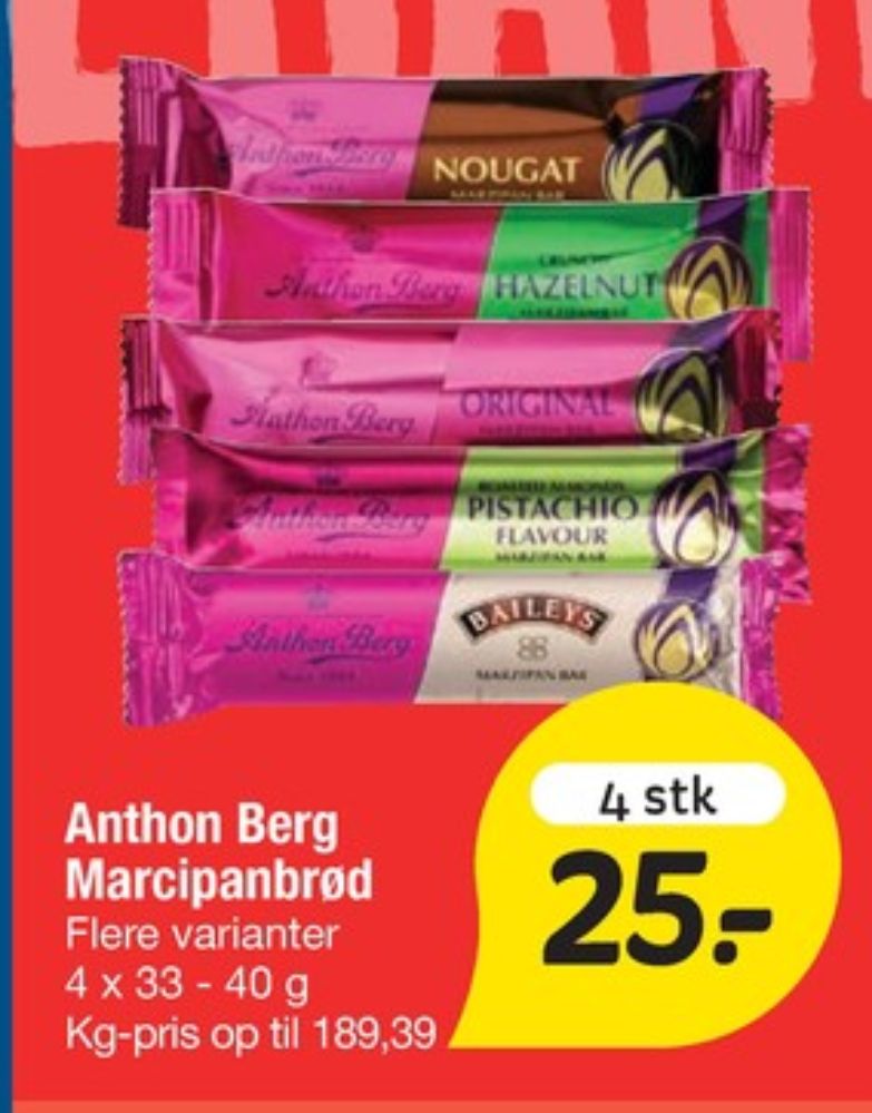 Anthon Berg, Marcipanbrød Pistachio