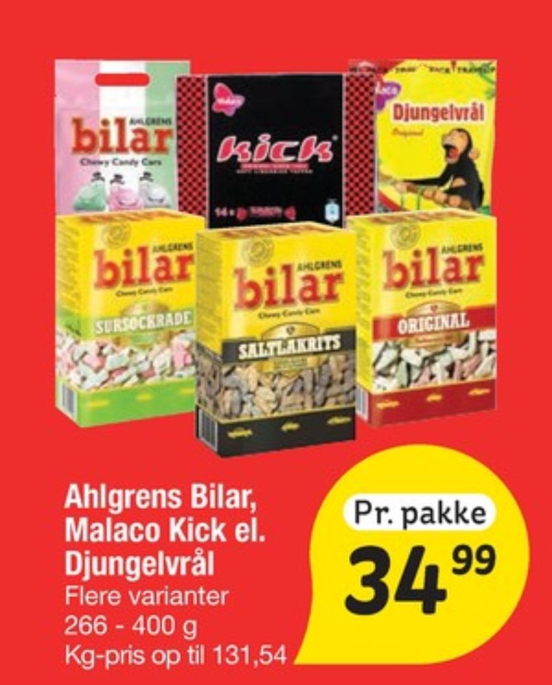 Malaco Kick, Lakridsstænger
