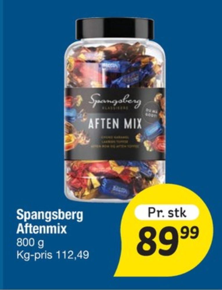 Spangsberg Aften Mix, Dessertchokolade