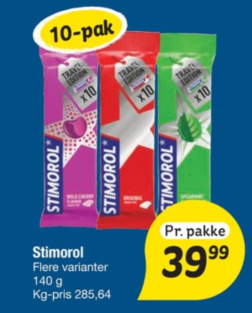 Stimorol, Tyggegummi Spearmint