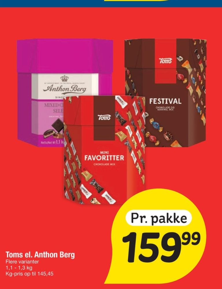 Anthon Berg Mixed Chocolate Selection, Dessertchokolade