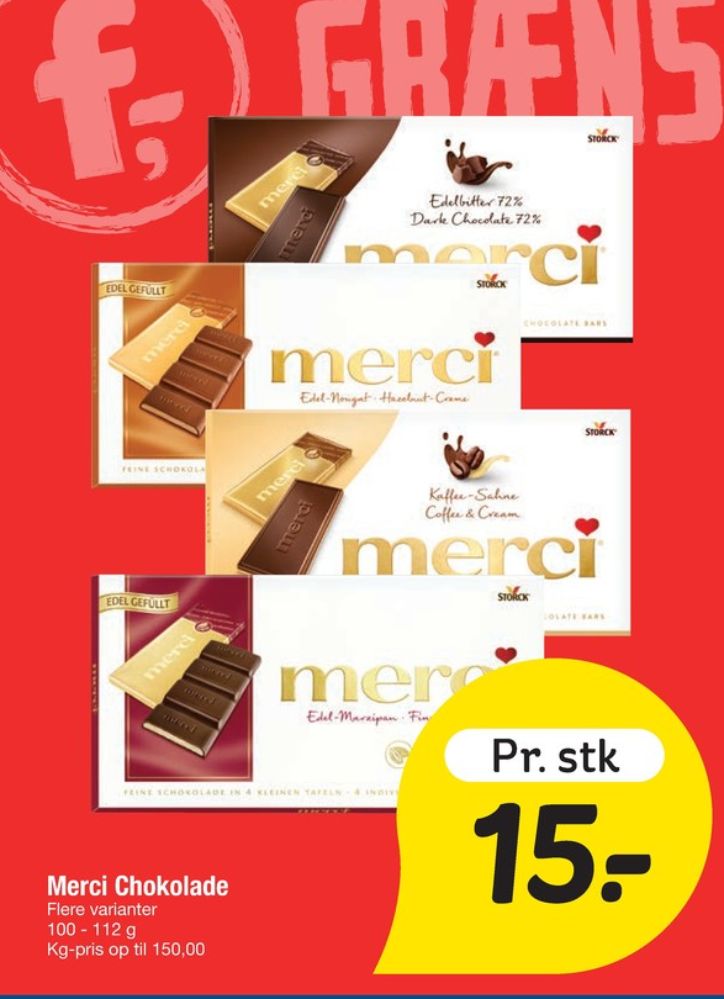Merci, Chokoladeplade Coffee & Cream