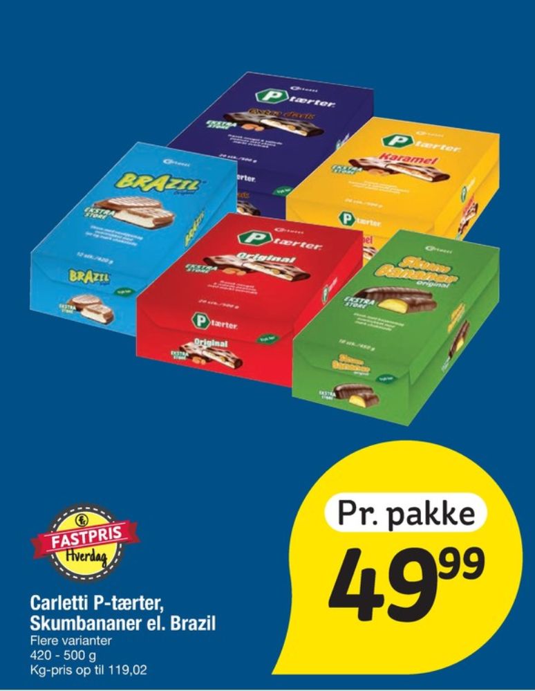 Carletti, P-tærter Original