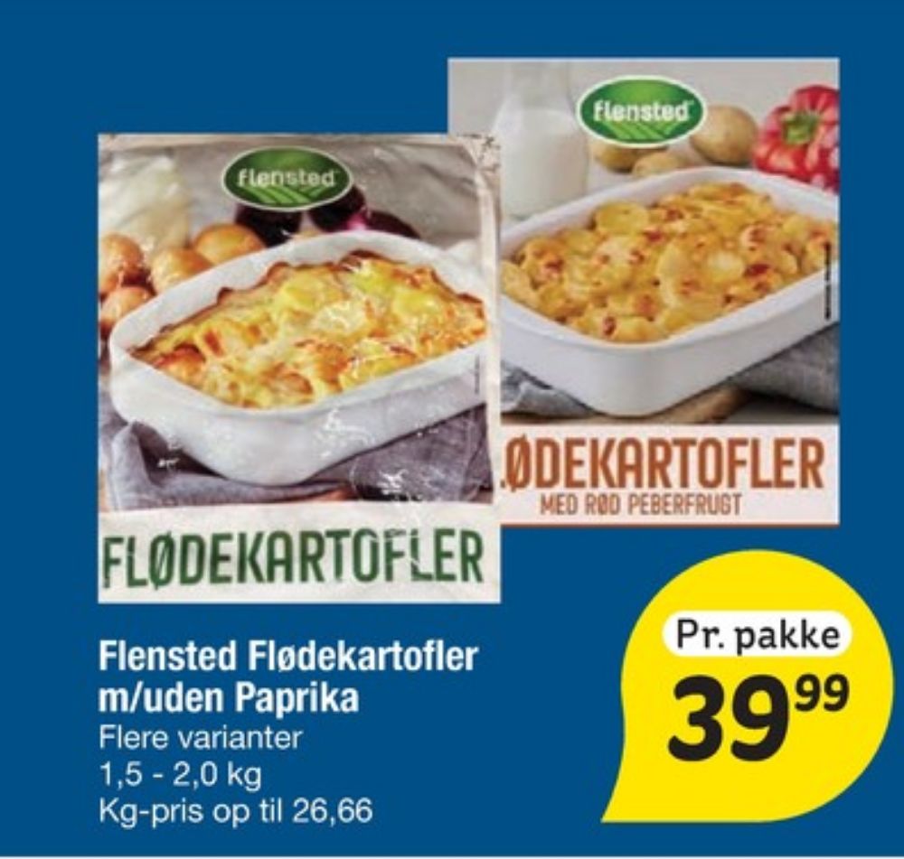 Flensted, Flødekartofler